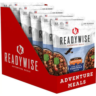 Readywise 6 CT Case Basecamp Four Bean & Vegetable Soup.