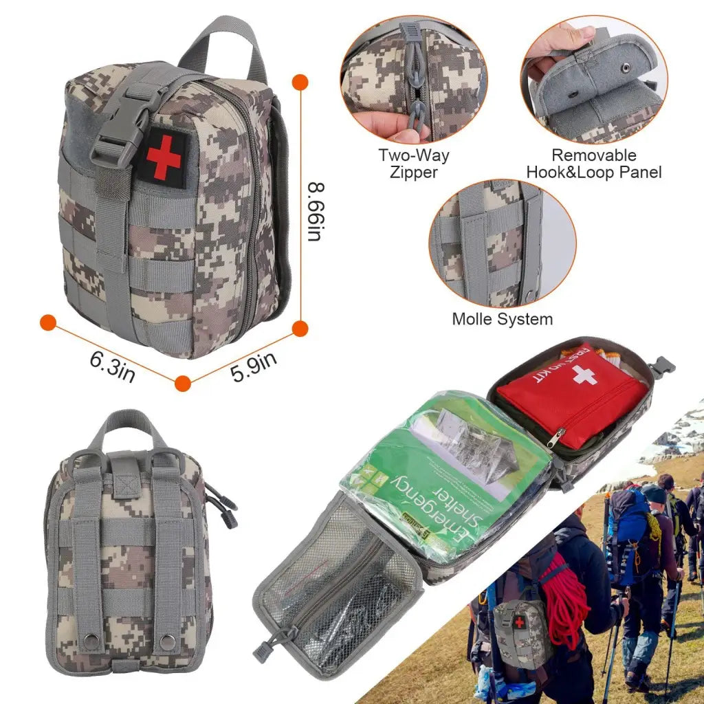 125Pcs Survival Kits Professional Emergency Survival Gear