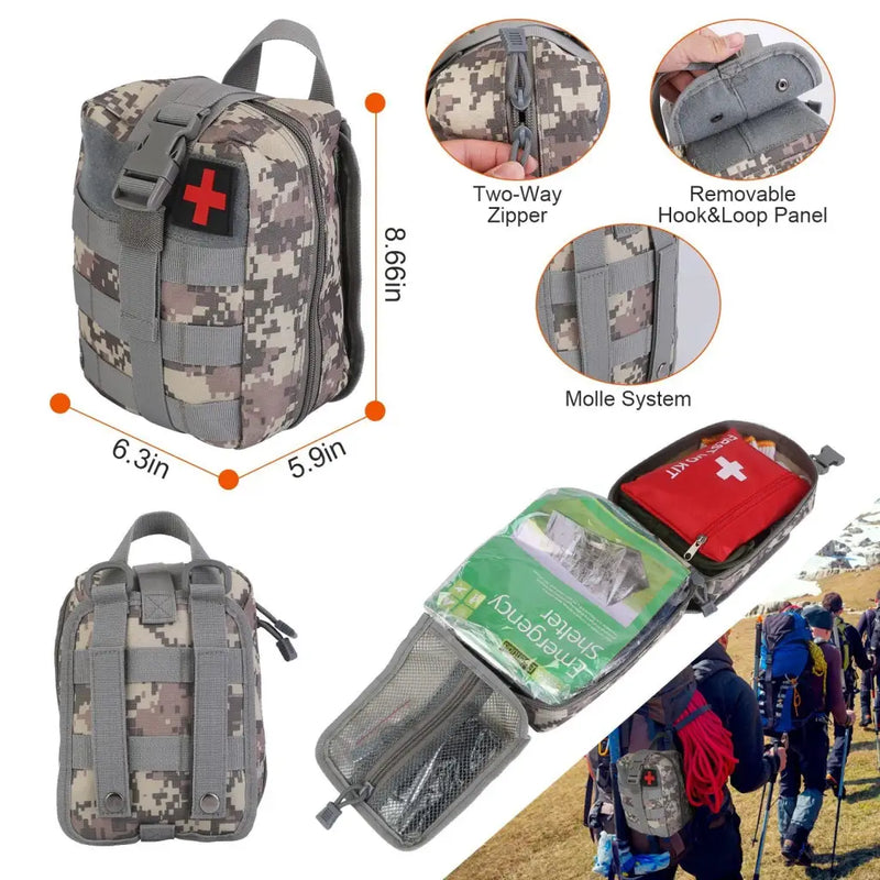 Load image into Gallery viewer, 125Pcs Survival Kits Professional Emergency Survival Gear
