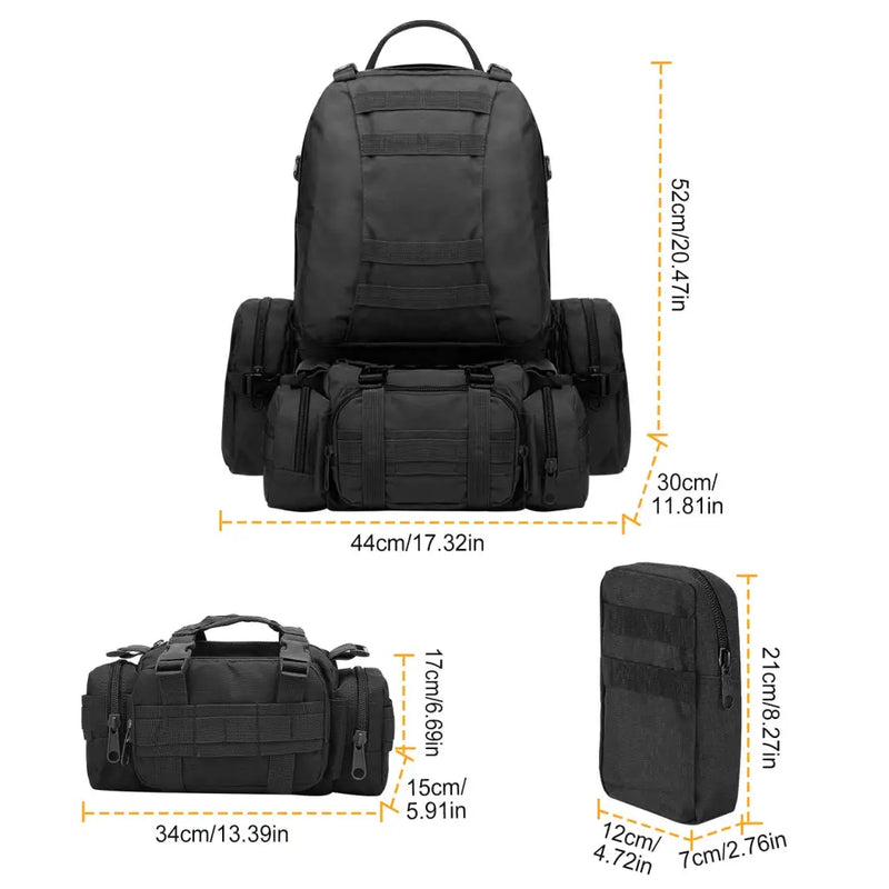 Load image into Gallery viewer, 56L Military Tactical Backpack Rucksacks Army Assault Pack

