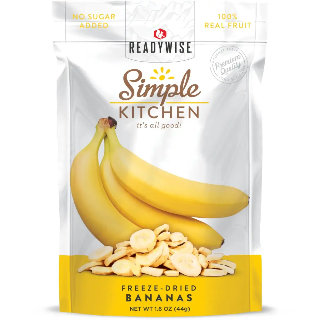 6 CT Case Simple Kitchen Bananas - Survival Food - Long Term