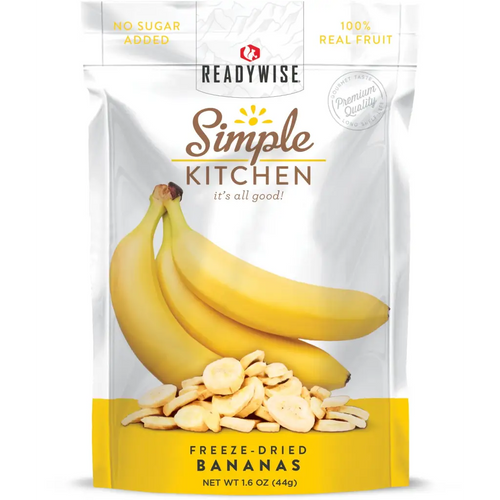 6 CT Case Simple Kitchen Bananas - Survival Food - Long Term