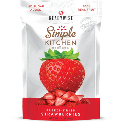 6 CT Case Simple Kitchen Sliced Strawberries - Survival Food