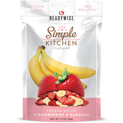 6 CT Case Simple Kitchen Strawberries & Bananas - Camping