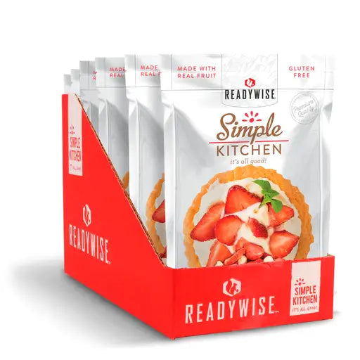 6 CT Case Simple Kitchen Strawberry Yogurt Tart - Survival