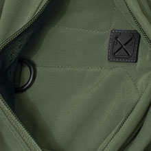 Highrise Slash Zipper Chest Pocket With Wire Pass-Through Port, D-Ring, And Small Open Top Pouch