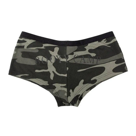 Black Camo Booty Camp Booty Shorts - Booty Short Collection
