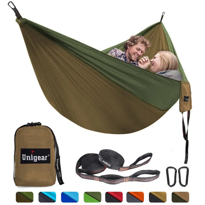 Load image into Gallery viewer, Double/Single Portable Hammock Set - Sports &amp; Outdoors
