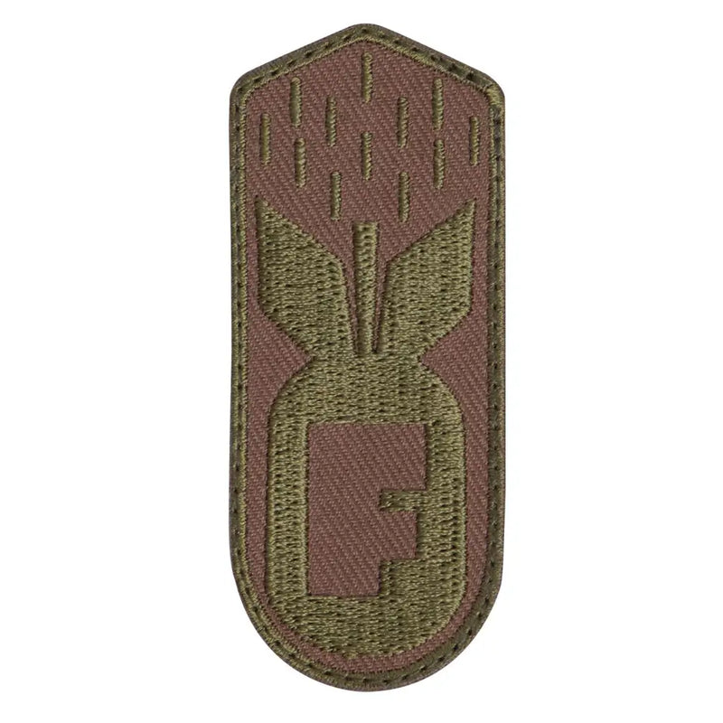 F-Bomb Patch With Hook Back - Coyote Brown - Military