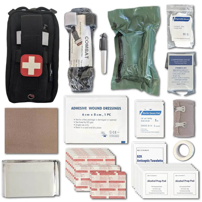 Emergency Survival Kit 50 Pc Survival Gear Tactical IFAK First Aid Kit