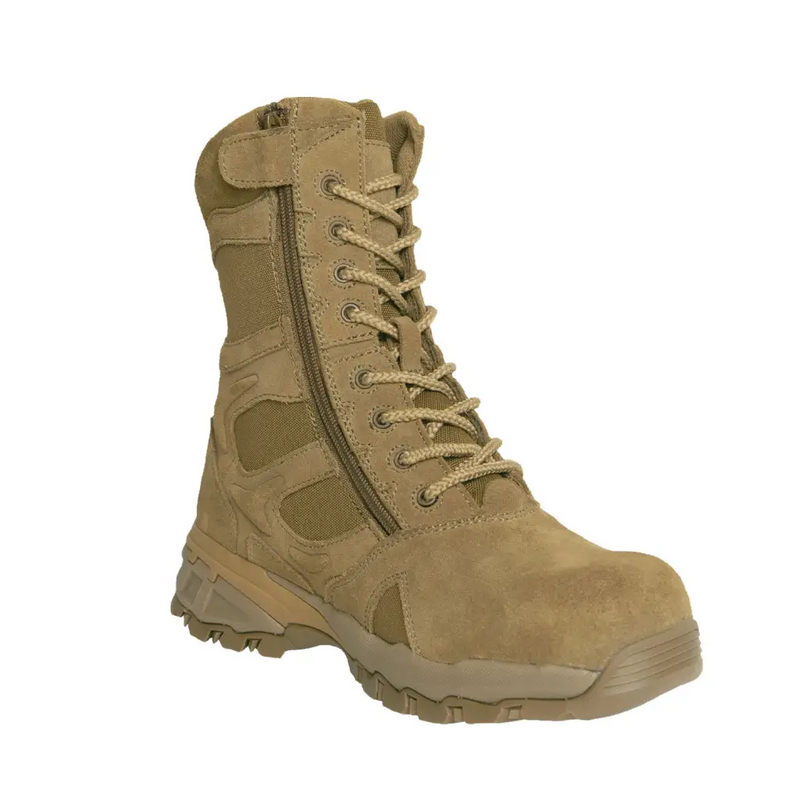 Forced Entry Composite Toe AR 670-1 Coyote Brown Side Zip