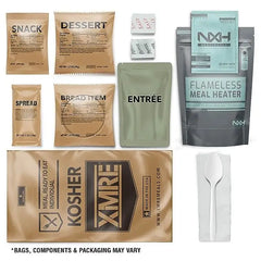 Kosher MRE Case of 12 w/ Heaters - MRE Meals - Meals Ready