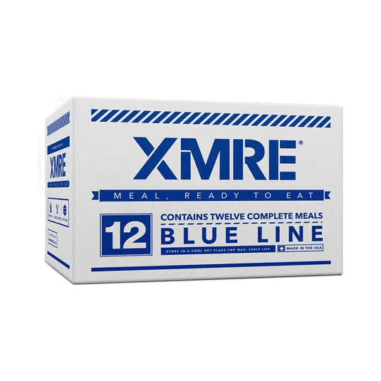 MRE BLUELINE – CASE OF 12 w/ Heater - MRE Meals - Meals