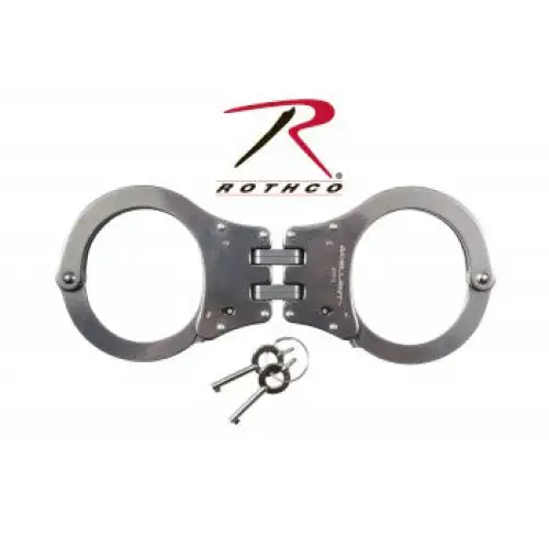 NIJ Approved Stainless Steel Hinged Handcuffs - Handcuffs