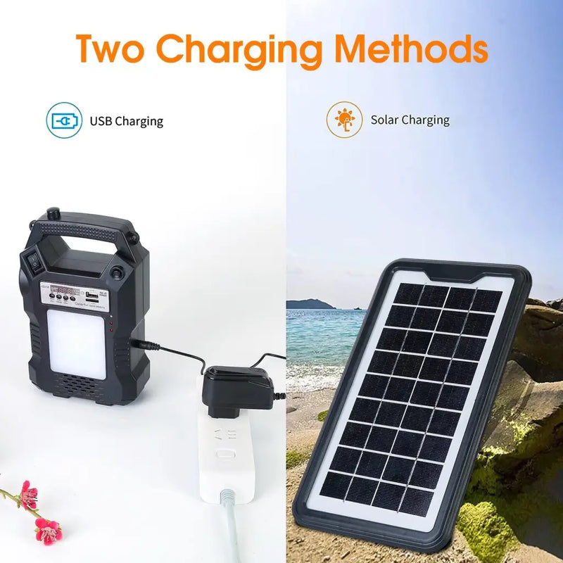 Load image into Gallery viewer, Portable Solar Power Station Rechargeable Backup Power Bank
