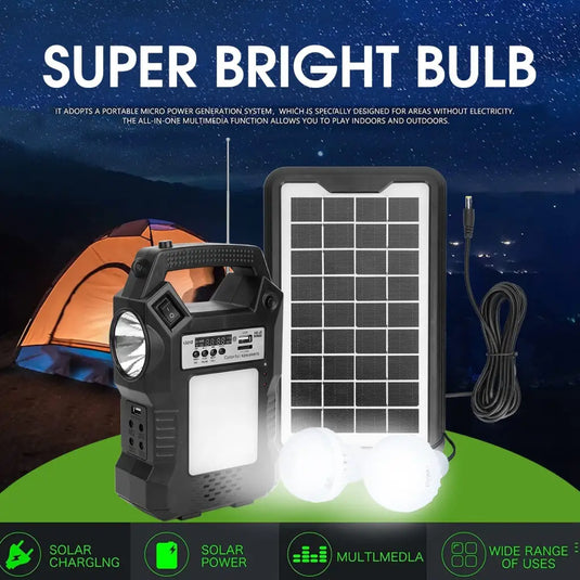 Portable Solar Power Station Rechargeable Backup Power Bank