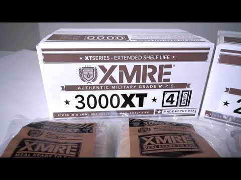 Load and play video in Gallery viewer, XMRE 3000XT 24HR MRE Meals Ready to Eat – CASE OF 6 MEALS FRH
