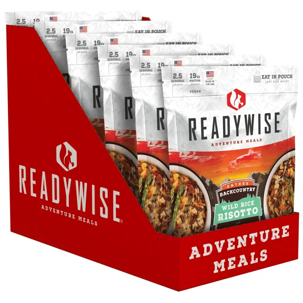 Readywise 6 CT Case Backcountry Wild Rice Risotto with Vegetables.