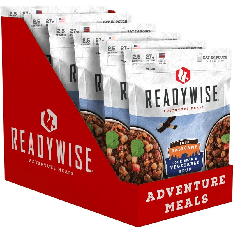 Readywise 6 CT Case Basecamp Four Bean & Vegetable Soup.