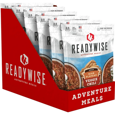 Readywise 6 CT Case High Plateau Veggie Chili Soup - Camping