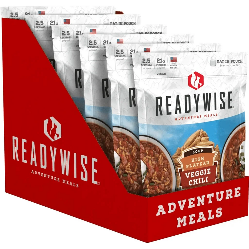 Readywise 6 CT Case High Plateau Veggie Chili Soup - Camping