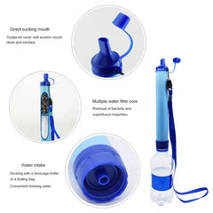 Supervivencia Outdoor Water Purifier Camping - blue -