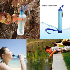Supervivencia Outdoor Water Purifier Camping - blue -