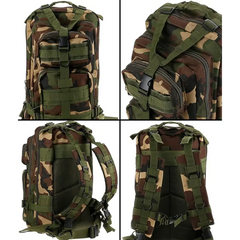 Tactical Military 25L Molle Backpack - Activewear