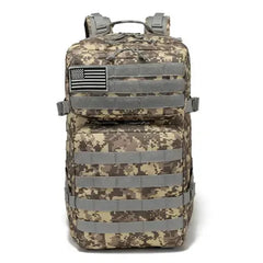 Tactical Military 45L Molle Rucksack Backpack - ACU -