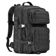 Tactical Military 45L Molle Rucksack Backpack - Black -