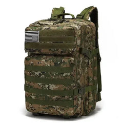 Tactical Military 45L Molle Rucksack Backpack - Camo ACU -