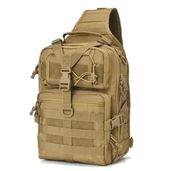 Tactical Military Medium Sling Range Bag - Khaki -