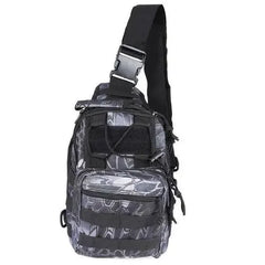 Tactical Military Sling Shoulder Bag - Black Python -