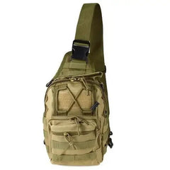 Tactical Military Sling Shoulder Bag - Khaki - Activewear