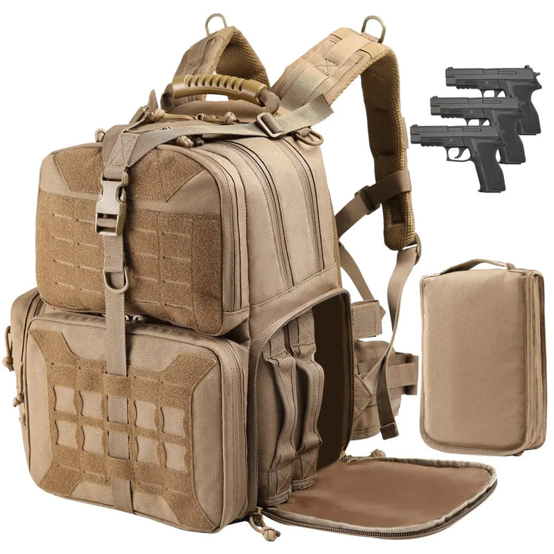 Load image into Gallery viewer, Tactical Range Pistol Backpack - Tan
