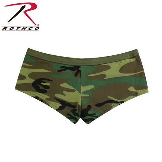 Woodland Camo Booty Shorts - Booty Short Collection &
