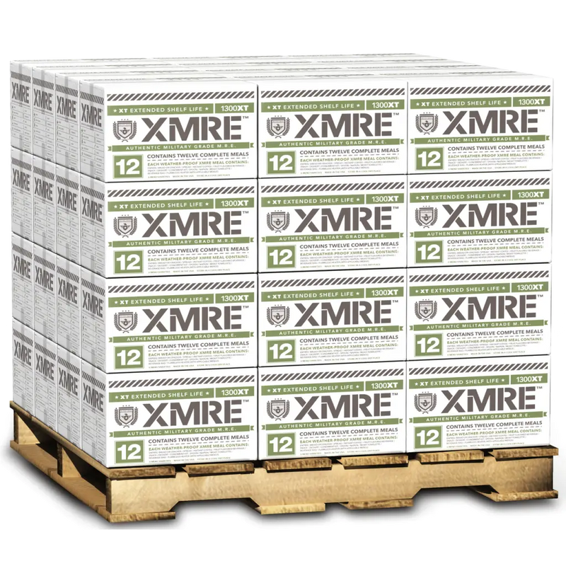 Load image into Gallery viewer, XMRE 1300XT – Military MRE Pallet 48cases OF 12 FRH - MRE
