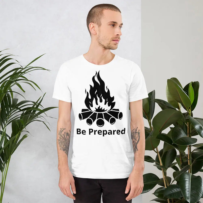 Load image into Gallery viewer, Be Prepared T-Shirt - Survival Prepper Shirt - White / S
